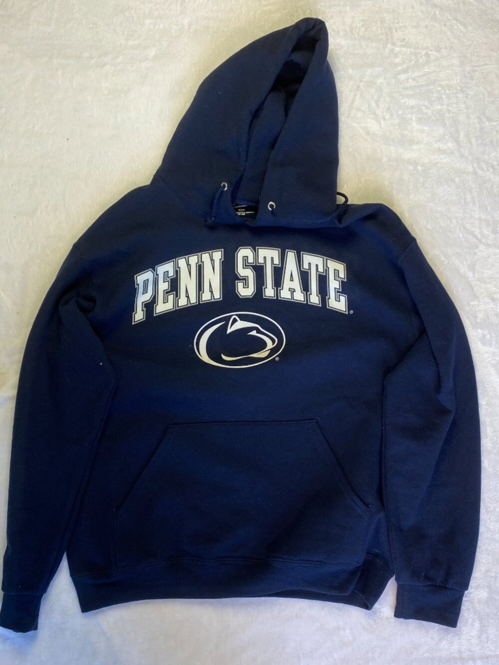 The Victory Penn State Hoodie Mens Medium Navy Blue Lions NCAA Sweatshirt Nittan